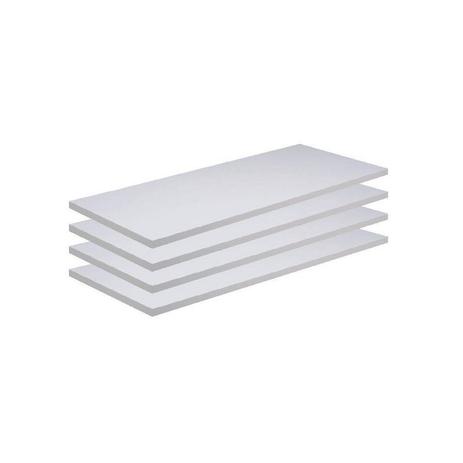 Kit 4 Prateleira de Parede em Mdf Branco 65x20 Com Suporte Invisível - Poma shop é boa?