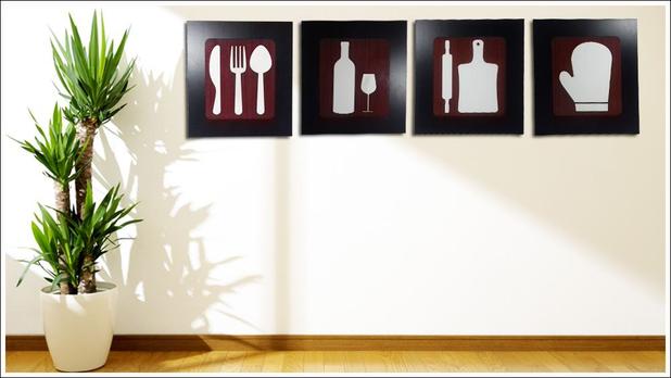 Kit 4 Quadros Decorativos para restaurante e cozinha fabricado em MDF com relevo 33 x 30 cm - Decoramix Menor preço em Kit 4 Quadros Decorativos para restaurante e cozinha fabricado em MDF com relevo 33 x 30 cm - Decoramix