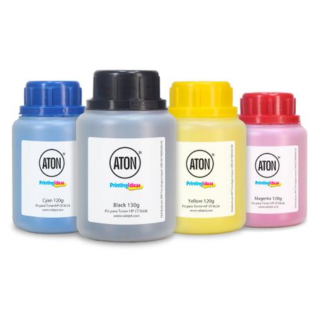 Kit 4 Refis de Toner HP CF360A CF361A CF362A CF363A CMYK Aton Menor preço em Kit 4 Refis de Toner HP CF360A CF361A CF362A CF363A CMYK Aton