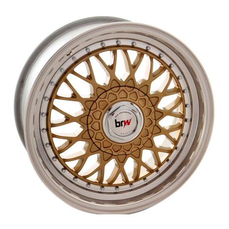 Kit 4 Rodas Aro 15X6 BBS 4X100/108 Diam. Ouro BRW 900 Menor preço em Kit 4 Rodas Aro 15X6 BBS 4X100/108 Diam. Ouro BRW 900