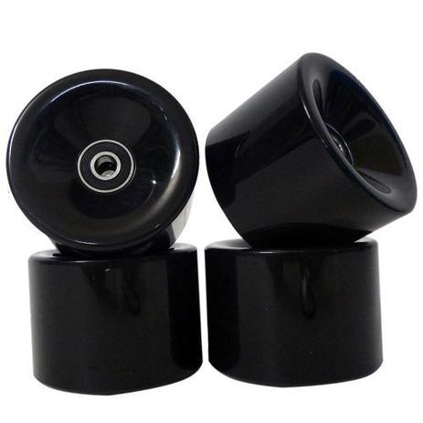 Kit 4 Rodas de Skate Longboard 7cm Abec 11 com Rolamento Esporte Preta - Braslu Menor preço em Kit 4 Rodas de Skate Longboard 7cm Abec 11 com Rolamento Esporte Preta - Braslu