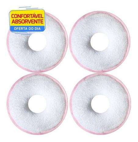 Kit 4 Rosquinhas De Amamentação Absorventes Seios Lavável - Bemart Menor preço em Kit 4 Rosquinhas De Amamentação Absorventes Seios Lavável - Bemart