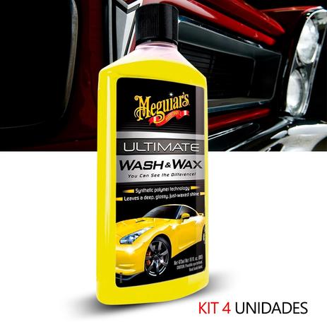 Kit 4 Shampoo Ultimate Automotiva Meguiars Cera G177475 Menor preço em Kit 4 Shampoo Ultimate Automotiva Meguiars Cera G177475