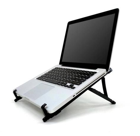 Kit 4 Suporte Ergonômico Dobrável para Notebook - Preto - Reliza Menor preço em Kit 4 Suporte Ergonômico Dobrável para Notebook - Preto - Reliza