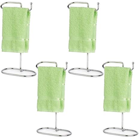 Kit 4 Suporte Porta Toalha Lavabo Toalheiro Bancada Banheiro - Passerini Menor preço em Kit 4 Suporte Porta Toalha Lavabo Toalheiro Bancada Banheiro - Passerini