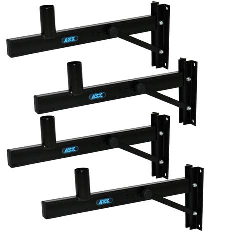 Kit 4 Suportes De Parede Para Caixa De Som Acústica Até 45Kg Ch10 Ask - Ask suportes Menor preço em Kit 4 Suportes De Parede Para Caixa De Som Acústica Até 45Kg Ch10 Ask - Ask suportes