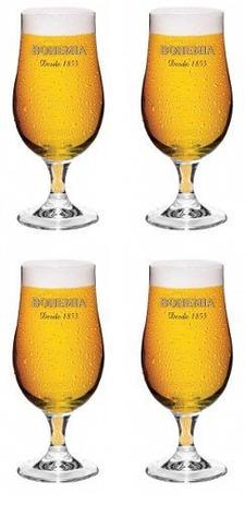 Kit 4 Taças Bohemia Pilsen 380ml Original Cerveja Chopp - Ambev Menor preço em Kit 4 Taças Bohemia Pilsen 380ml Original Cerveja Chopp - Ambev