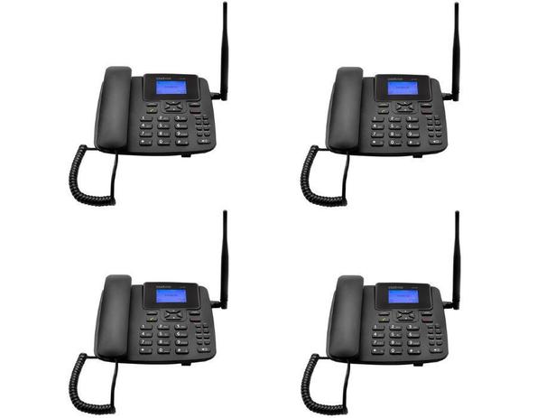 Kit 4 Telefone Celular fixo longo alcance CF 4201 Intelbras Menor preço em Kit 4 Telefone Celular fixo longo alcance CF 4201 Intelbras