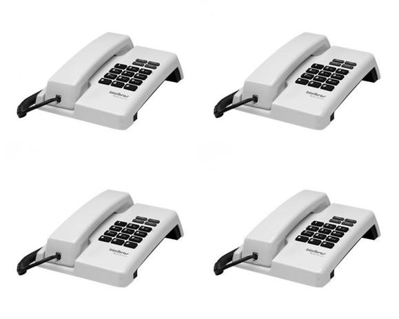 Kit 4 Telefones Com Fio TC 50 Premium Branco Intelbras Menor preço em Kit 4 Telefones Com Fio TC 50 Premium Branco Intelbras