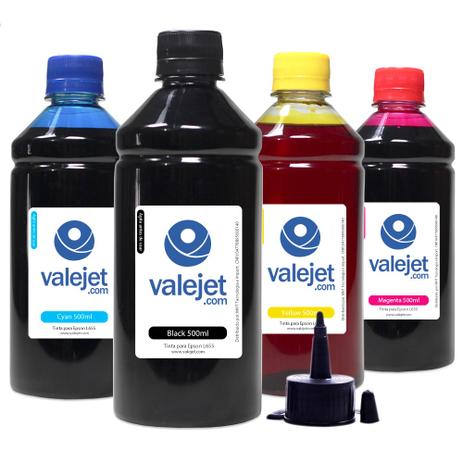 Kit 4 Tintas L655 para Epson Bulk Ink CMYK 500ml Corante - Valejet é boa?