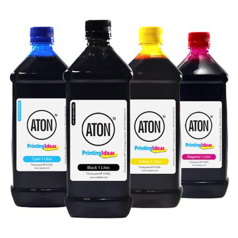 Kit 4 Tintas para Cartucho HP 934xl  935xl CMYK Pigmentada 1 Litro Aton é boa?