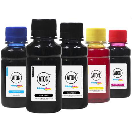 Kit 4 Tintas para Epson 269 CMYK Corante + Black 100ml Pigmentada Aton Menor preço em Kit 4 Tintas para Epson 269 CMYK Corante + Black 100ml Pigmentada Aton