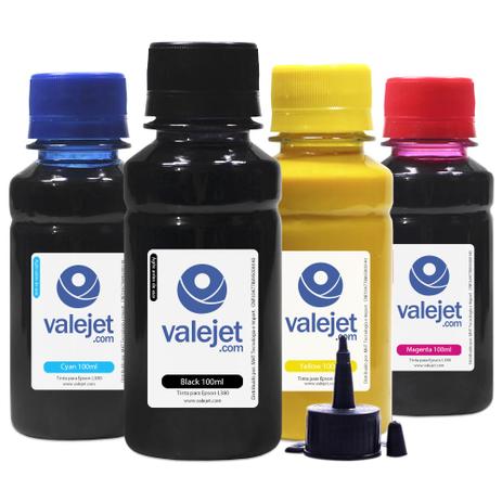Kit 4 Tintas para Epson L380 EcoTank CMYK Pigmentada 100ml Valejet é boa?