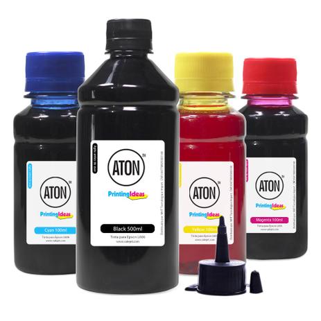 Kit 4 Tintas para Epson L606 Bulk Ink Black 500ml Coloridas 100ml Aton é boa?