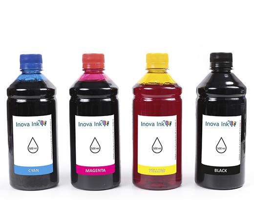 Kit 4 Tintas para Epson Universal CMYK 500ml Inova Ink Menor preço em Kit 4 Tintas para Epson Universal CMYK 500ml Inova Ink