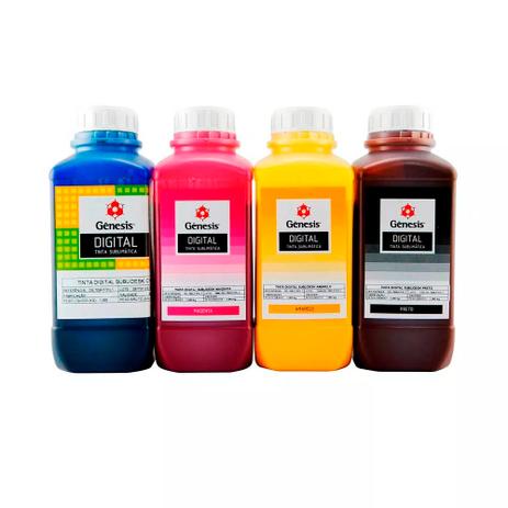 Kit 4 Tintas Sublimáticas Gênesis para Epson L355 L200 CMYK 1 Litro - Genesis Menor preço em Kit 4 Tintas Sublimáticas Gênesis para Epson L355 L200 CMYK 1 Litro - Genesis