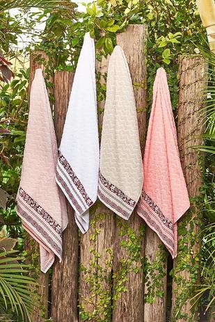 Kit 4 Toalha De Banho Macia Little Rose - 75 x 140cm - Lm é ruim? Kit 4 Toalha De Banho Macia Little Rose - 75 x 140cm - Lm é boa?