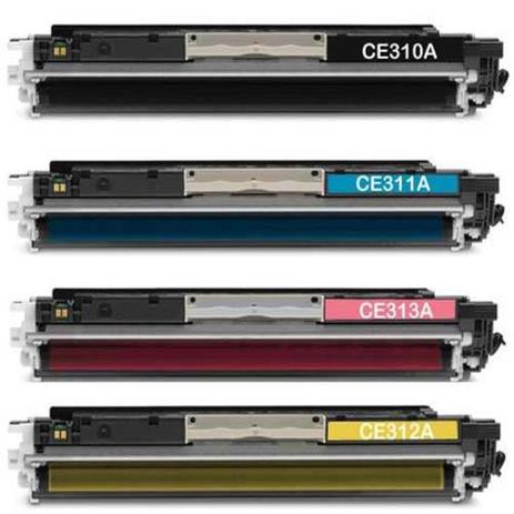 Kit 4 Toner Compatível Ce310a Ce311a Ce312a Ce313a para HP Cp1025 - Chinamate Menor preço em Kit 4 Toner Compatível Ce310a Ce311a Ce312a Ce313a para HP Cp1025 - Chinamate