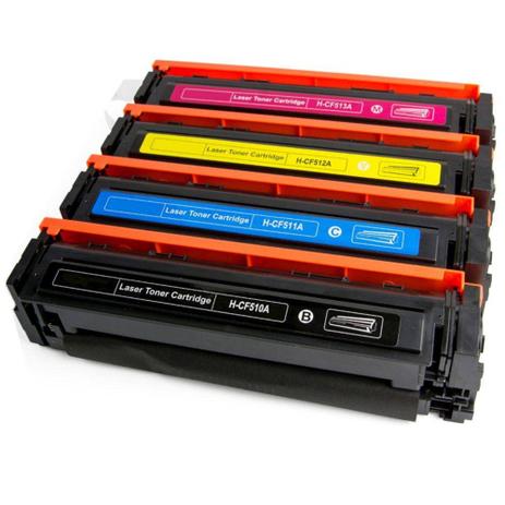 Kit 4 Toner Compatível HP CF510A CF511A CF512A CF513A 204A M154A M154NW M181FW - Byqualy Menor preço em Kit 4 Toner Compatível HP CF510A CF511A CF512A CF513A 204A M154A M154NW M181FW - Byqualy