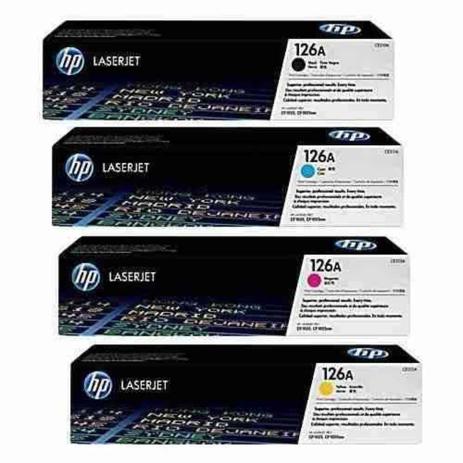 Kit 4 Toners Hp 126a Ce310a, Ce311a, Ce312a, Ce313a Menor preço em Kit 4 Toners Hp 126a Ce310a, Ce311a, Ce312a, Ce313a