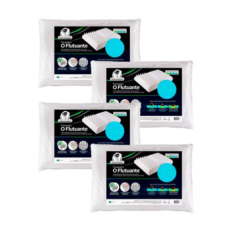 Kit 4 Travesseiro Smart Flutuante que se Adapta as Formas de Deitar Fibrasca 4246 Menor preço em Kit 4 Travesseiro Smart Flutuante que se Adapta as Formas de Deitar Fibrasca 4246