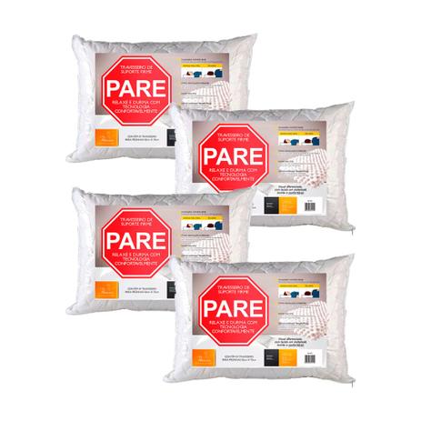 Kit 4 Travesseiros Fibrasca Poliuretano de Dormir Pare Suporte Firme Terapêutico 4115 Menor preço em Kit 4 Travesseiros Fibrasca Poliuretano de Dormir Pare Suporte Firme Terapêutico 4115