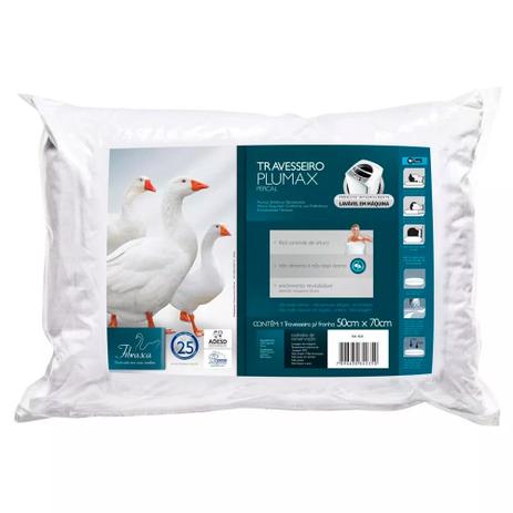 Kit 4 Travesseiros Plumax Lavável Pluma Sintética Fibrasca 4235 Menor preço em Kit 4 Travesseiros Plumax Lavável Pluma Sintética Fibrasca 4235