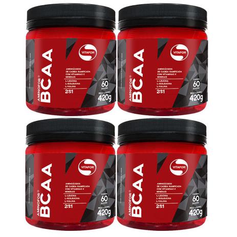 Kit 4 Un Aminofor 420G Vitafor Tangerina Menor preço em Kit 4 Un Aminofor 420G Vitafor Tangerina