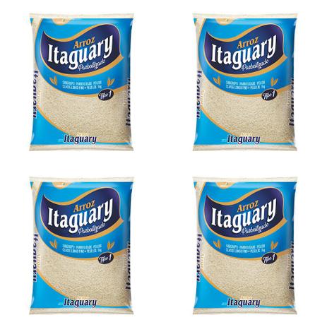 Kit 4 Und Arroz Itaguary Parbolizado Tipo 1 1kg Menor preço em Kit 4 Und Arroz Itaguary Parbolizado Tipo 1 1kg
