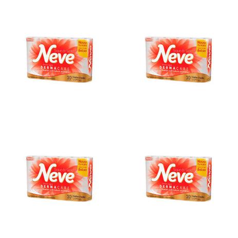 Kit 4 Und Papel Higiênico Neve Folha Dupla 20m 10 Und Menor preço em Kit 4 Und Papel Higiênico Neve Folha Dupla 20m 10 Und
