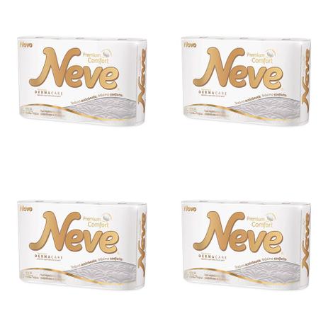 Kit 4 Und Papel Higiênico Neve Folha Premium Toque De Algodão 6 Und Menor preço em Kit 4 Und Papel Higiênico Neve Folha Premium Toque De Algodão 6 Und
