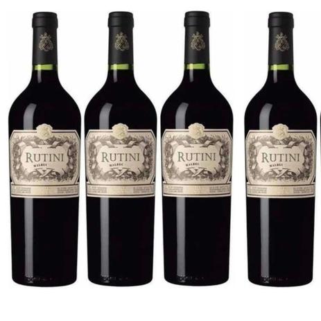 Kit 4 Vinho Importado Rutini Malbec Reserva Melhor Preço - Rutini Wines Menor preço em Kit 4 Vinho Importado Rutini Malbec Reserva Melhor Preço - Rutini Wines