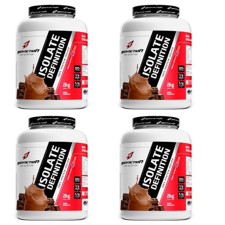 Kit 4 X Whey Isolate Definition 2kg (8kg) - Body Action Menor preço em Kit 4 X Whey Isolate Definition 2kg (8kg) - Body Action