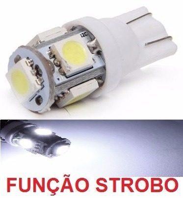 Kit 40 Lampada T10 Strobo 5 Led Branca 12v - Mfl Menor preço em Kit 40 Lampada T10 Strobo 5 Led Branca 12v - Mfl