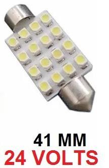 Kit 40 Lampada Torpedo C5w 16 Led 41 Mm 24v - Mfl Menor preço em Kit 40 Lampada Torpedo C5w 16 Led 41 Mm 24v - Mfl