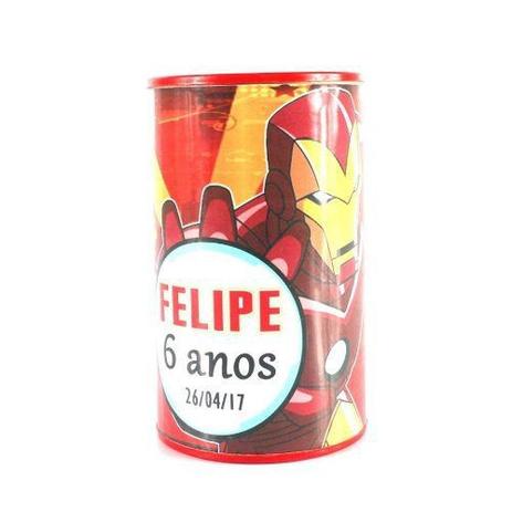 Menor preço em Kit 40 Lembrancinha Cofrinho Personalizado Homem De Ferro - Aluá festas