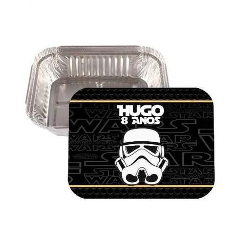 Kit 40 Lembrancinha Marmitinha Personalizada Star Wars - Aluá festas Menor preço em Kit 40 Lembrancinha Marmitinha Personalizada Star Wars - Aluá festas