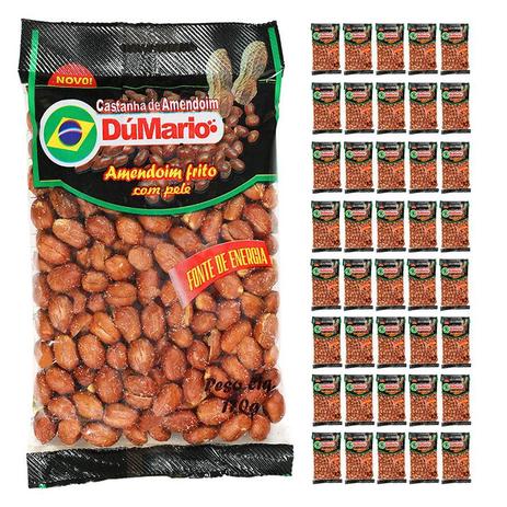 Kit 40 Pacotes Amendoim Frito com Casca Salgado 170 gramas - Amendoim dumario Menor preço em Kit 40 Pacotes Amendoim Frito com Casca Salgado 170 gramas - Amendoim dumario