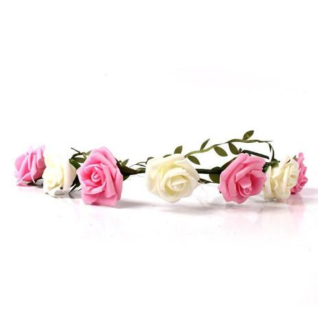 Kit 40 Tiara Com Flores + 40 Colares Havaianos - Aluá festas Menor preço em Kit 40 Tiara Com Flores + 40 Colares Havaianos - Aluá festas
