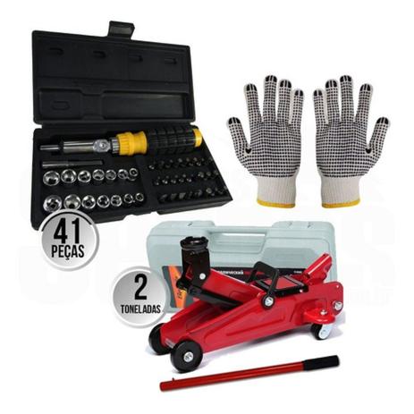 Kit 41 Ferramentas Estepe Macaco Jacarézinho 2 Toneladas - CDS Menor preço em Kit 41 Ferramentas Estepe Macaco Jacarézinho 2 Toneladas - CDS