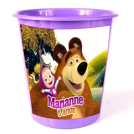 Kit 45 Balde De Pipoca Personalizado Masha E O Urso - Aluá festas Menor preço em Kit 45 Balde De Pipoca Personalizado Masha E O Urso - Aluá festas