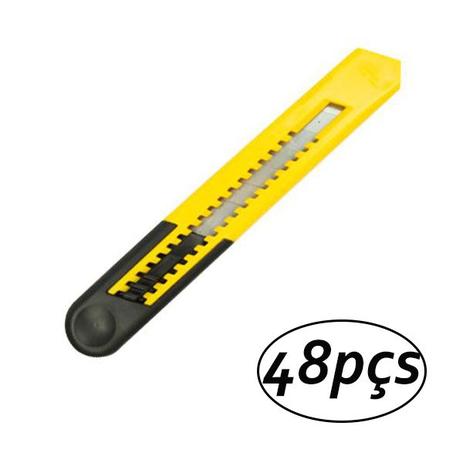 Kit 48 Estilete Multiuso Corpo Plastico 9mm Dtools Menor preço em Kit 48 Estilete Multiuso Corpo Plastico 9mm Dtools
