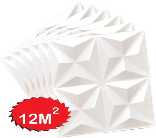 Kit 48 placas 3d pvc ***auto adesiva*** modelo mini estrelar - WALLMAKE 3D Menor preço em Kit 48 placas 3d pvc ***auto adesiva*** modelo mini estrelar - WALLMAKE 3D