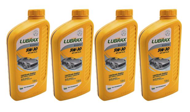 Kit 4L Óleo Lubrificante Sintético Lubrax Valora SN Plus 5w30 - Lubrax BR Menor preço em Kit 4L Óleo Lubrificante Sintético Lubrax Valora SN Plus 5w30 - Lubrax BR