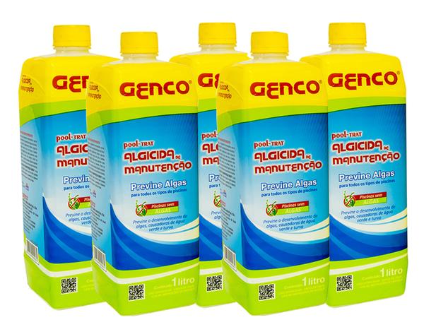 Kit 5 Algicidas De Manutenção Para Piscinas 1 Litro Genco Menor preço em Kit 5 Algicidas De Manutenção Para Piscinas 1 Litro Genco