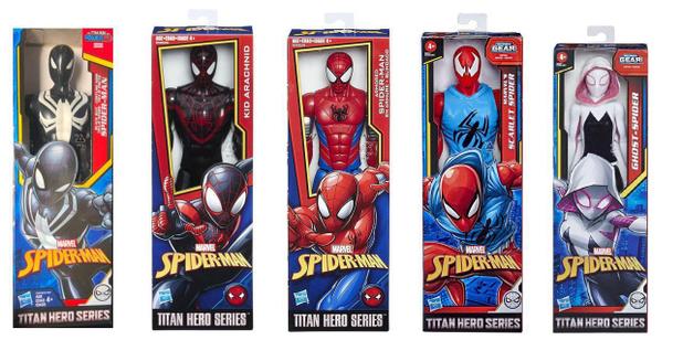 Kit 5 Boneco Homem Aranha Spiderman 30cm - Hasbro Titan Hero Menor preço em Kit 5 Boneco Homem Aranha Spiderman 30cm - Hasbro Titan Hero