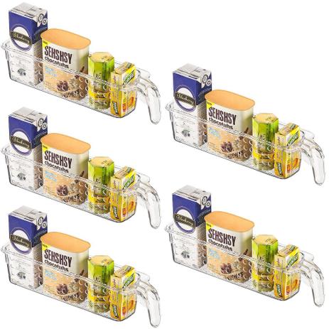 Kit 5 Caixa Organizador Multiuso Acrílico Cabo Ordene 48101 Menor preço em Kit 5 Caixa Organizador Multiuso Acrílico Cabo Ordene 48101