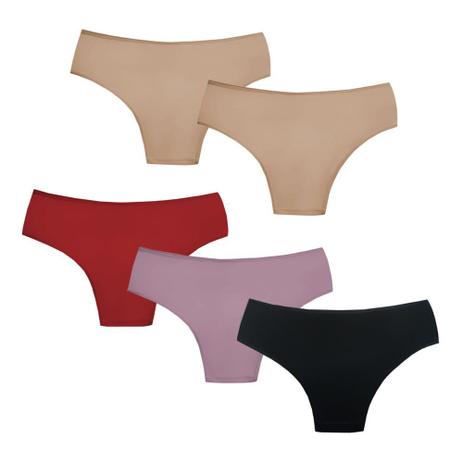 Kit 5 Calcinhas La Maths Tangão Lisa Microfibra - La Maths Underwear Menor preço em Kit 5 Calcinhas La Maths Tangão Lisa Microfibra - La Maths Underwear
