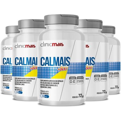 Kit 5 Calmais 900mg +800 Chá Mais 90 cápsulas Menor preço em Kit 5 Calmais 900mg +800 Chá Mais 90 cápsulas
