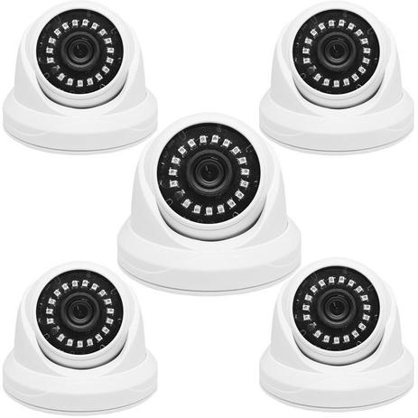 Kit 5 Câmeras de Segurança AHD Dome 2MP 3,6mm 1920x1080p Infravermelho Residencial Interna Branca - Next trading Menor preço em Kit 5 Câmeras de Segurança AHD Dome 2MP 3,6mm 1920x1080p Infravermelho Residencial Interna Branca - Next trading